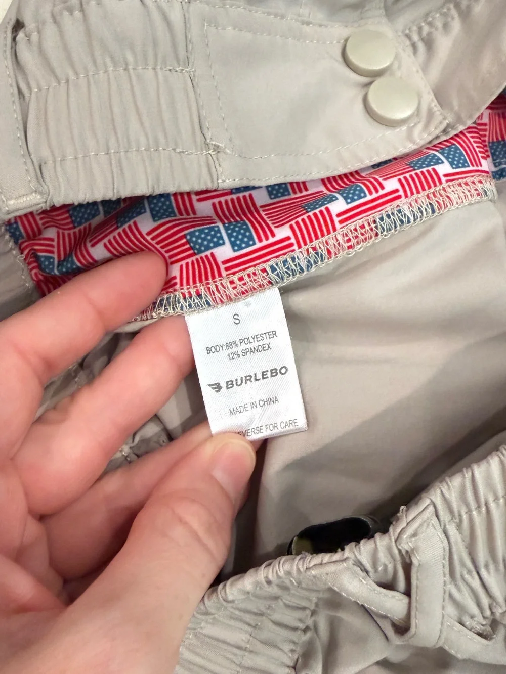 Burlebo Khaki Casual Performance Shorts
